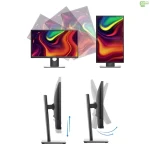 مانیتور دل مدل Dell P2217HB استوک با صفحه نمایش 22 اینچ Full HD، پنل IPS، نرخ بروزرسانی 60 هرتز، مناسب استفاده های روزمره